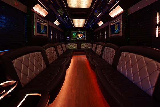 sound system on party bus